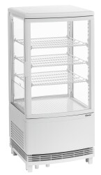 Mini-Kühlvitrine 75L2T weiß