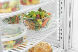Mini-Kühlvitrine 75L2T weiß