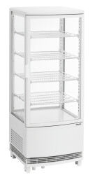 Mini-Kühlvitrine 98L2T weiß