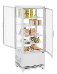 Mini-Kühlvitrine 98L2T weiß