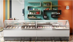 Speiseeis-/Konditoreivitrine MILLENNIUM 2.0 GR DT 170 H135