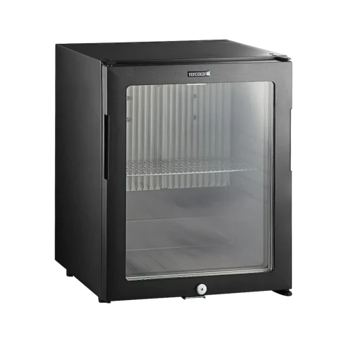 Minibar mit Glastür schwarz TM33G-1