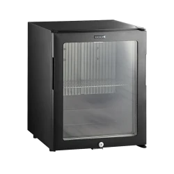 Minibar mit Glastür schwarz TM33G-1