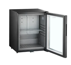 Minibar mit Glastür schwarz TM33G-1