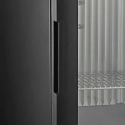 Minibar mit Glastür schwarz TM33G-1