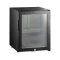 Minibar mit Glastür schwarz TM33G-1