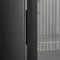 Minibar mit Glastür schwarz TM33G-1