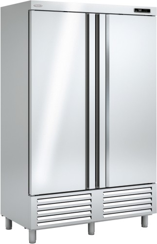 Edelstahlkühlschrank 2-türig KU 1300
