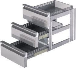 Schubladensatz 3 x 1/3 GN 1/1 KT Serie
