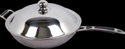 Induktions-Wokpfanne Ø360 mm mit Halte- und...