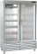 Edelstahtieflkühlschrank mit Glastüren TKU 1300 G