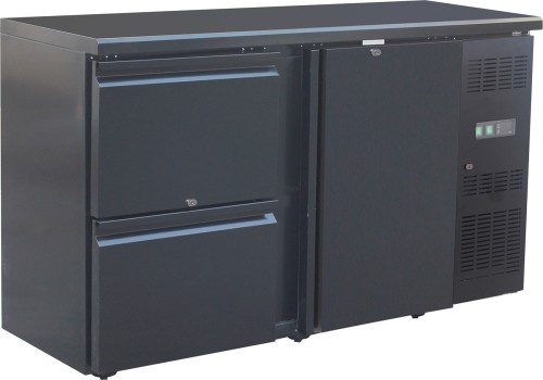 Backbar mit zwei Schubladen & 1 Volltür BB 152