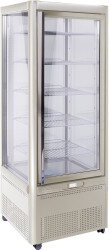 Panoramavitrine Prisma 401 TNV-PF (silber) mit 5 Rosten