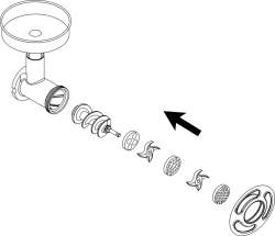 Fleischwolf 300 kg mit Unger-System
