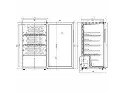 Kühlschrank Counter 98-Silver