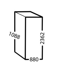 Einfahr-Kühlschrank BAKER C1200 G S R B