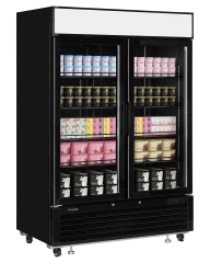 Tiefkühlschrank mit Glastür & Display LGF5000B