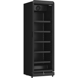 Getränkekühlschrank schwarz mit Glastür...