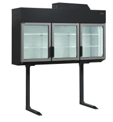 Supermarkt-Wandgefrier/-kühlschrank schwarz MTF185B VS