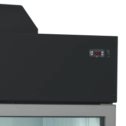 Supermarkt-Wandgefrier/-kühlschrank schwarz MTF185B VS