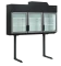 Supermarkt-Wandgefrier/-kühlschrank schwarz MTF185B VS