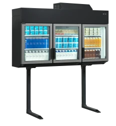 Supermarkt-Wandgefrier/-kühlschrank schwarz MTF210B VS