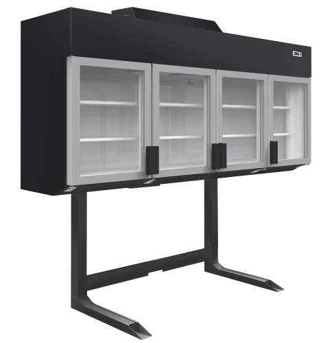 Supermarkt-Wandgefrier/-kühlschrank schwarz MTF250B VS