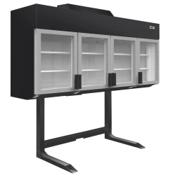 Supermarkt-Wandgefrier/-kühlschrank schwarz MTF250B VS