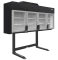 Supermarkt-Wandgefrier/-kühlschrank schwarz MTF250B VS