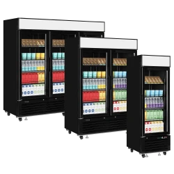 Kühlschrank 2-türig mit Glastür & Display LGC5000B