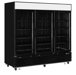 Kühlschrank 3-türig mit Glastür &...