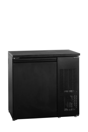 Fasskühlschrank schwarz mit 1 Tür CKC4
