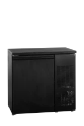 Fasskühlschrank schwarz mit 1 Tür CKC4