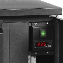 Fasskühlschrank schwarz mit 1 Tür CKC4