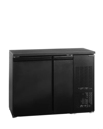 Fasskühlschrank schwarz mit 2 Türen CKC6