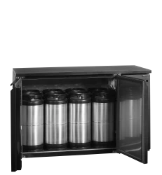 Fasskühlschrank 2-türig schwarz CKC8