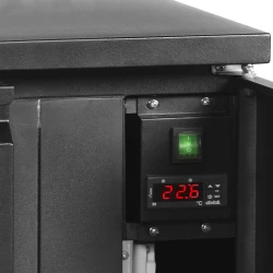 Fasskühlschrank 2-türig schwarz CKC8