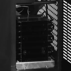 Fasskühlschrank 2-türig schwarz CKC8