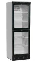 Flaschenkühlschrank mit 2 halben Glastüren SCU2375