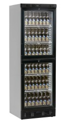 Flaschenkühlschrank mit 2 halben Glastüren SCU2375