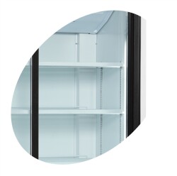 Kühlschrank 2-türig mit Glasschiebetüren...