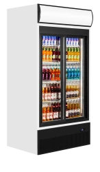 Kühlschrank mit Leuchtausatz und...