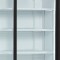 Kühlschrank mit Leuchtausatz und Glasschiebetüren FSC1000S