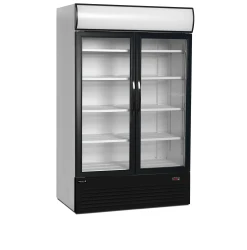 Getränkekühlschrank 2 Glastüren &...