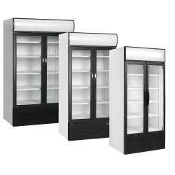 Getränkekühlschrank 2 Glastüren & Display FSC1200H