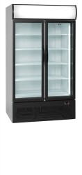 Glastür-Kühlschrank 2-türig mit...