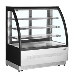 Backwarentheke runder Glasaufbau  LPD1200C/BLACK