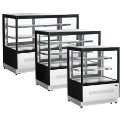 Backwarentheke Glasaufbau gerade LPD1200F/BLACK