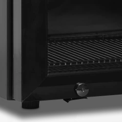 Tischkühlschrank mit Glastür schwarz BC30
