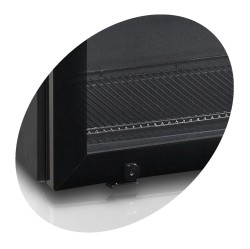Tischkühlschrank mit Glastür schwarz BC30